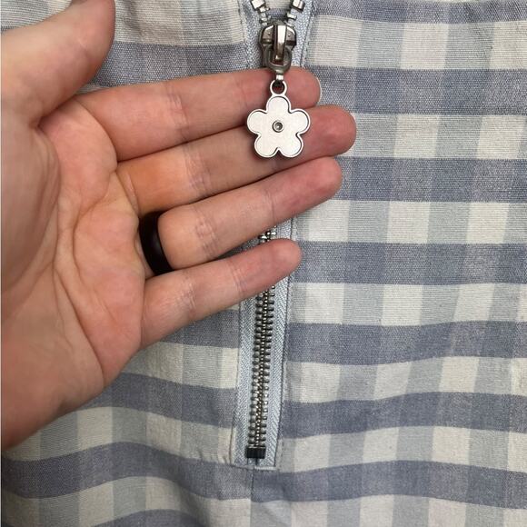 Urban Outfitters Ashton Ruffle Soft Purple Check Mini Skirt Women’s M - Picture 10 of 11